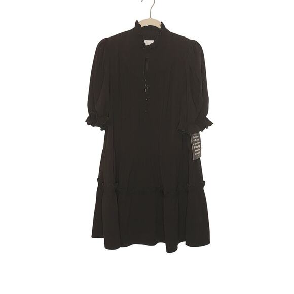 Tuckernuck Pomander Place Black Selena Mini Dress Sz L - Picture 5 of 8